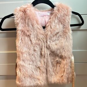 Deux par Deux Blush Faux Fur Vest